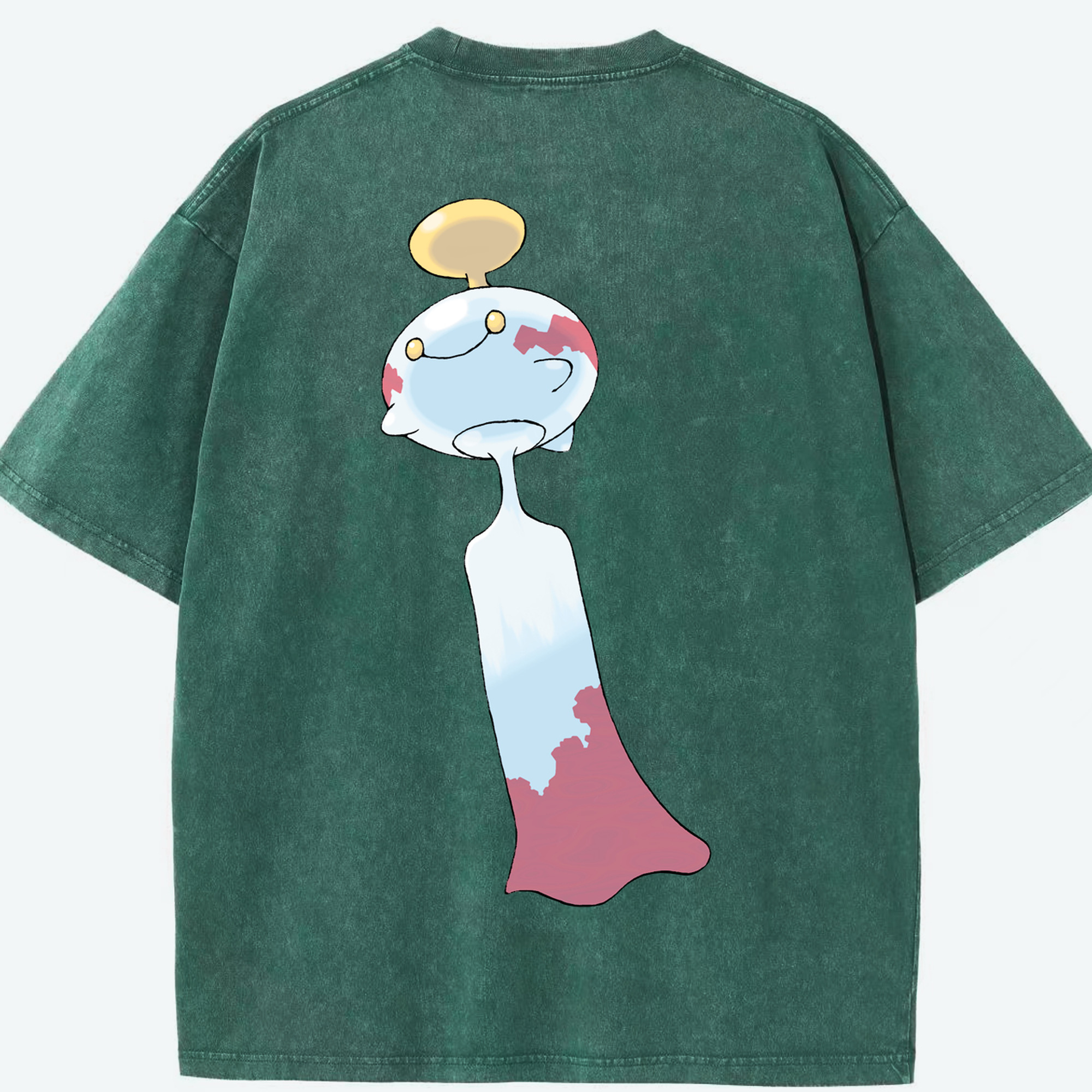 （画像用） ポケットモンスター Pokémon 綿100% ヴィンテージ風 半袖Tシャツ（背面プリント）